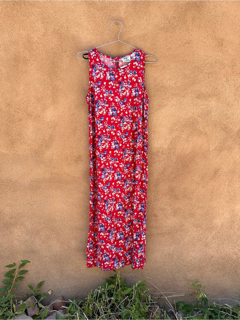 Vintage floral midi dress